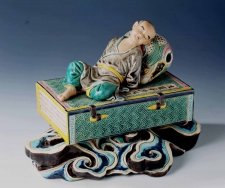 c002 高枝明---悠然自得 25x21x19cm 1987